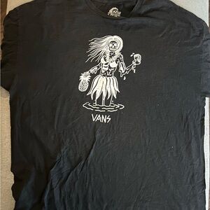 Vans Black Graphic Tee with White Design